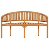 thumbnail of vidaXL Bananenbank 151 cm Massivholz Teak