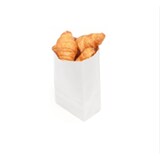 thumbnail of Sac croissant kraft blanc  14+7x21 cm - Vendu par 1000