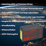thumbnail of CSB AGM Bleiakku 12V 7Ah UPS123606 F2F1 extrem hochstrom Akku