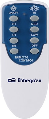 thumbnail of Orbegozo ventilador de techo CP 89132, 3 velocidades, 3 aspas, silencioso, 132 cm de diámetro, 45 cm de altura, mando a distancia, temporizador, 55 W