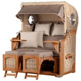 thumbnail of Strandkorb - bene living - Ammersee Teak Bullauge - PE shell - Modell 534 - inkl. Liftersystem