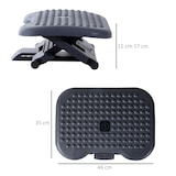 thumbnail of HOMCOM Apoio de pés ergonômico ajustável para escritório 46 x 35 cm Cinza escura