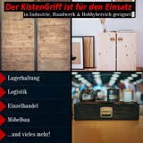 thumbnail of PRIOstahl Kistengriff Griff 1 Stück Gelb 120 x 80mm + Befestigungsschrauben aus Stahl für Truhe Box