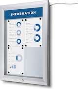 thumbnail of Exposicionate Magnetische LED-Vitrine für den Außenbereich (4xA4) SCT4xA4PHLED
