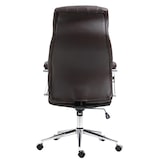 thumbnail of Sedia da ufficio Wigan in vera pelle marrone