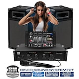 thumbnail of Kit Complet SONO 300W Bm Sonic BMS-DJ300 Initiation DJ Enceintes Ampli Table de Mixage Bluetooth USB, Micro, 2 Mini Lumières LED