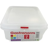 thumbnail of Pack 6 Tupper de plástico hermético rectangular con tapa, apto para microondas, lavavajillas y congelador. Medidas: 265x162x65 2L