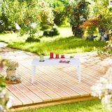 thumbnail of Relaxdays Gartentisch, wetterfest, auch für Terrasse und Balkon, Loungetisch, HBT: 39 x 98 x 48 cm, Outdoortisch, braun
