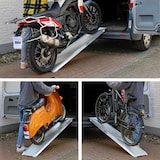 thumbnail of TRUTZHOLM 1 x Profi Schwerlastrampe 200 cm Traglast 1000 kg Alu grau Verladerampe Auffahrrampe