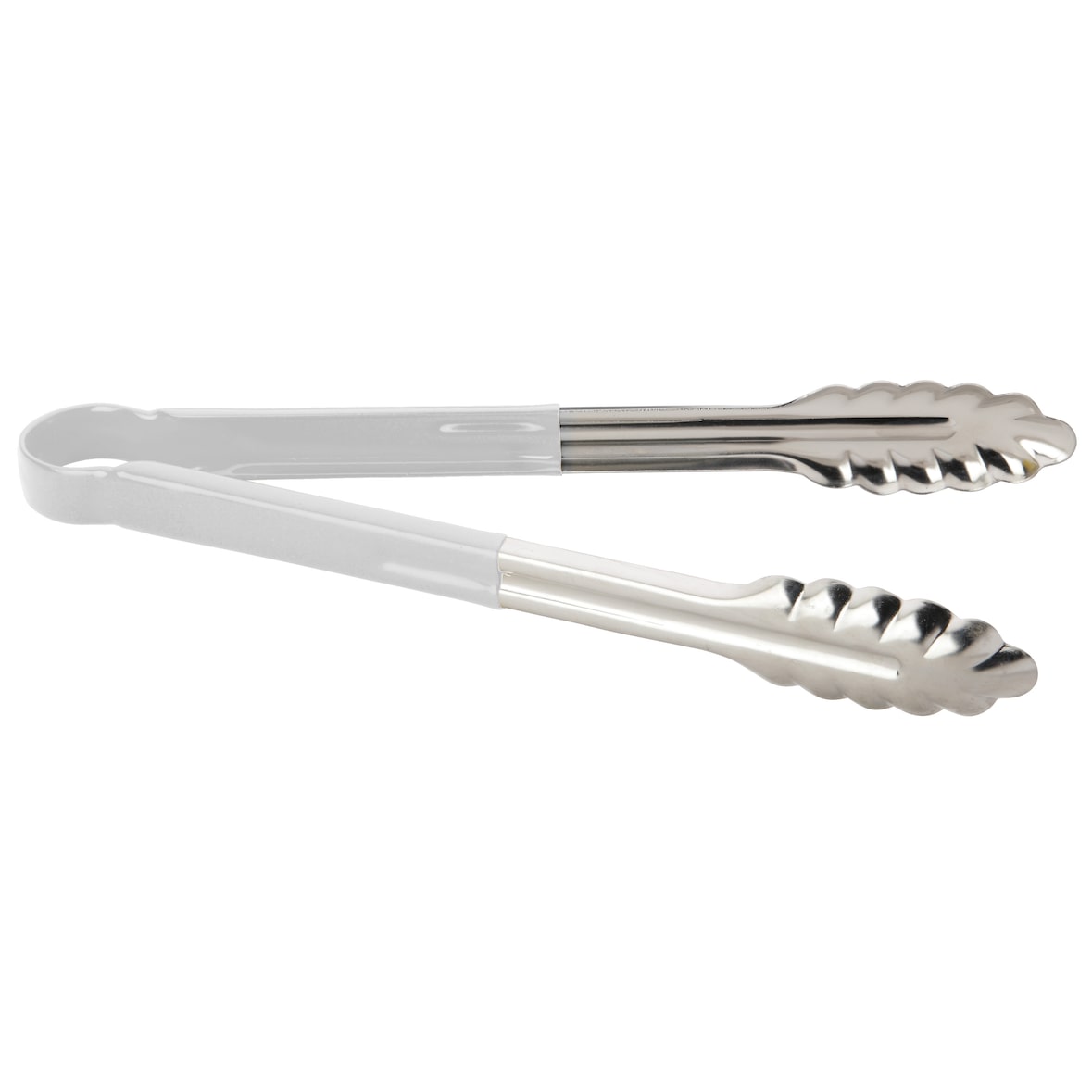 METRO PROFESSIONAL Pinça para servir, aço inoxidável/vinil, 30 cm, branco/prateado