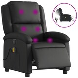 thumbnail of vidaXL Massagesessel Elektrisch Schwarz Echtleder