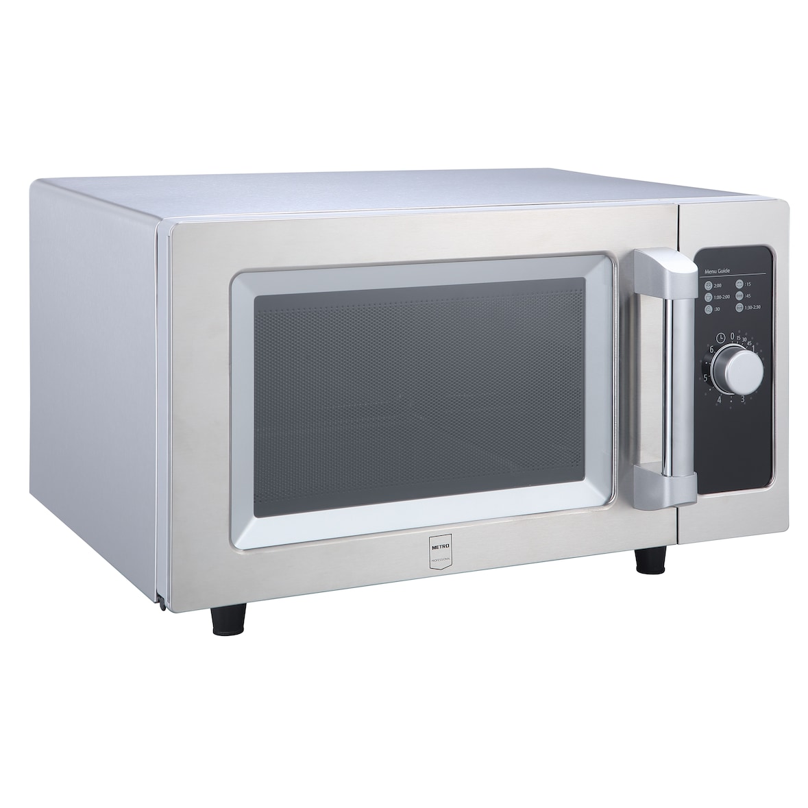 METRO Professional GMW1125-K microondas,  acero inoxidable, 51.1 x 43 x 31.1 cm, 1000 W / 230 V, 25 L, plata