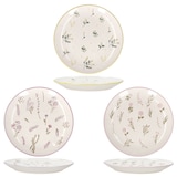 thumbnail of Jardin 6er Set Kuchenteller Keramik Ø21cm Blumen gelb lila rosa Dessertteller
