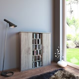 thumbnail of Santo Regal 1 Glastüren und 2 Holztüren 12 Fächer Sonoma-Eiche dekor.