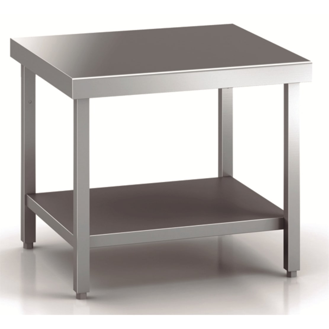 Mesa Industrial Para Horno De Acero Inoxidable Aisi 304 Con Estante Para Almacenamiento 830X850X700Mm