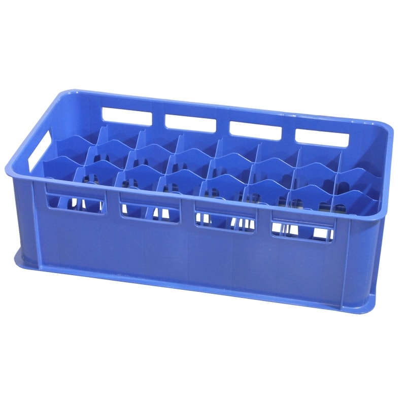 Glazendrager, blauw, 23 cm hoog, voor 0,3 à 0,4 L