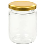 thumbnail of Pots à Confiture Avec Couvercle Doré 96 Pcs Verre 230 Ml
