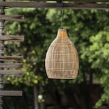 thumbnail of Lumisky HOLIDAY hanglamp op zonne-energie, 42 cm hoog, 5 m lang Polyrotan Beige