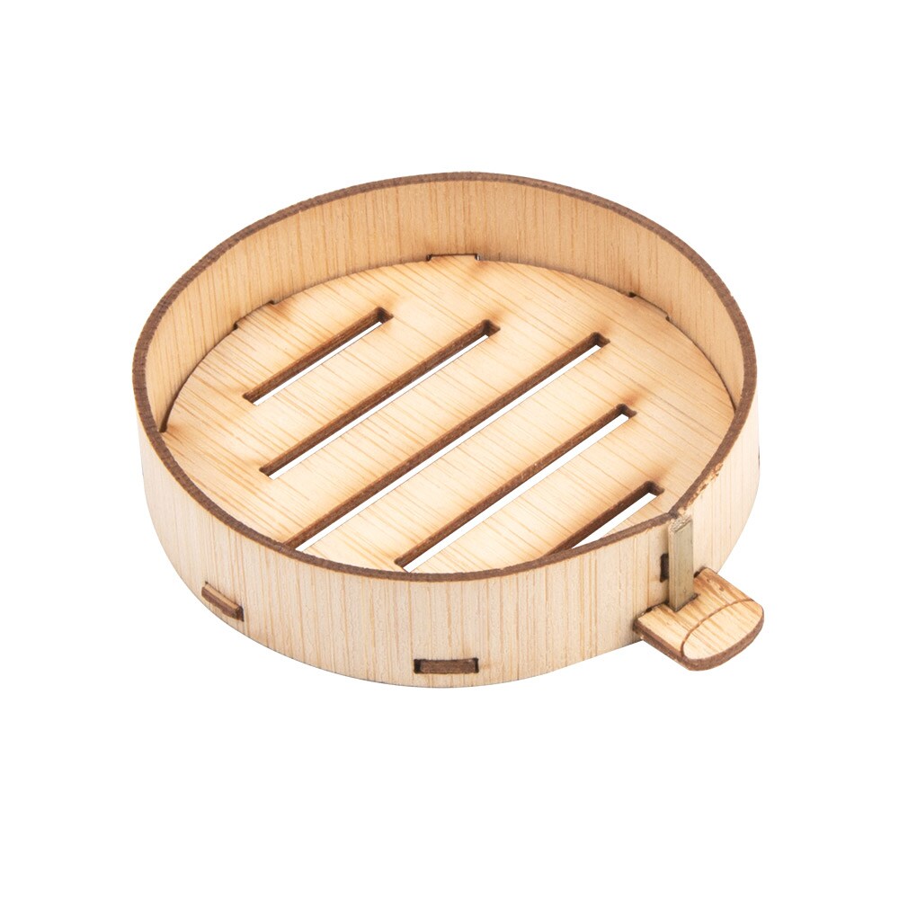 Mini Recipientes Para Snacks  Ø 5,85X1,3 Cm Natural Bambú (100 Unidades)