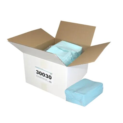 Spunlace Universal-Wischtücher, blau, 48 % Zellstoff, 35 % Polyester, 17 % Viskose, ca. 30x38 cm, 10x50=500 Tücher