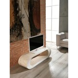 thumbnail of Tavolino porta Tv Stones FS-004-WA 130x35x35cm base in Pietra fossile white agata Stile minimal moderno Design salvaspazio
