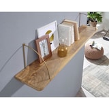 thumbnail of FineBuy Wandregal Holz Metall Hängeregal Regal Klein Industrial Bücherregal Wand