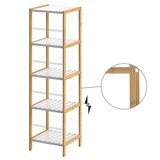 thumbnail of Casaria Standregal Bad Badregal Holz Bambus 5 Etagen