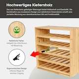 thumbnail of PROREGAL Modulares Weinregal VINCELLAR MOD | HxBxT 60x60x30cm | Standard Modul für 30 Flaschen | Massives Kiefernholz | Natur | Flaschenregal