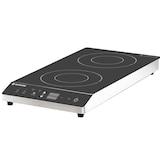 thumbnail of GastroHero Doppel Induktionskochfeld ECO vertikal 3500 W Induktionsplatte 2 Kochzonen Touch Kochfeld Edelstahl Glas Gastro