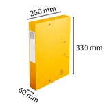 thumbnail of Exacompta - Réf. 16006H - 10 boites de classement Cartobox Dos 60mm Carte lustrée - A4 - Jaune
