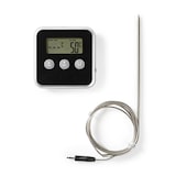 thumbnail of Nedis Fleischthermometer - Alarm / Timer - LCD - 0 - 250 °C - Schwarz / Silber