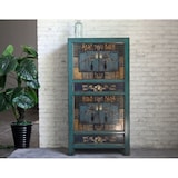 thumbnail of OPIUM OUTLET mobile cassettiera credenza armadio matrimonio 33723-3 "Oceanflowers" blu vintage asiatico cinese orientale