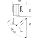 thumbnail of OBO Bettermann Inneneck GK-IH70110LGR 6274282