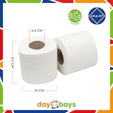 thumbnail of DayBays 1600 Rollen Toilettenpapier 3-lagig 150 Blatt 100% Zellstoff Extra Weich Weiß