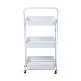 thumbnail of SVITA Servierwagen mit Rollen klappbar 3 Etagen mit Griff Weiß
