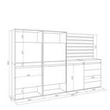 thumbnail of Sapateira, Organização Armazenamento, 227x35x145cm, Para quarto, dormitório, Cómoda, Tiras Deco. Madeira, Estilo moderno, Carvalho _ 458_47