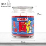 thumbnail of Haribo™ Duftkerze Winter Cherry, 2 Dochte, HxD: 13x10 cm, 100h Brenndauer, Kerze im Glas, Karamell, Kirsche, Orange, rot