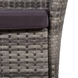 thumbnail of Set mesa y sillas bistró jardín 3 pzas ratán sintético marrón