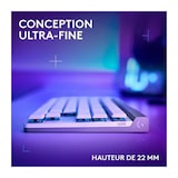 thumbnail of Clavier Gamer - Sans Fil - Logitech G - G515 Tkl Lightspeed - Mécanique Tactile - Rgb - Azerty - Blanc