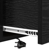 thumbnail of Cabinet de chevet Chêne noir 42 x 41 x 56 cm Bois d'ingénierie – Modèle Linéaire Nuit