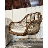 thumbnail of Hängesessel Hängestuhl Hängesitz Hängeschaukel Rattan Braun 66x65x49cm 300159
