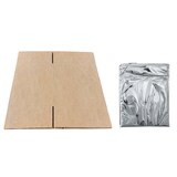 thumbnail of Lot de 25 carton colis isotherme 20x20x20cm pour expédition de produits frais. Maintien T°C froide 24H/48H. Sache métallisée isolation fine  mousse PU