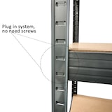 thumbnail of METRO Professional Rek KCT20A, metaal, 90 x 45 x 180 cm, legbordgewicht 265 kg, grijs