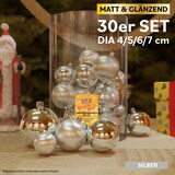 thumbnail of 30tlg. Christbaumkugeln silber Ø 4/5/6/7cm