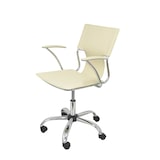 thumbnail of Bogarra Silla  con brazos fijos, y giratoria 360º similpiel color crema