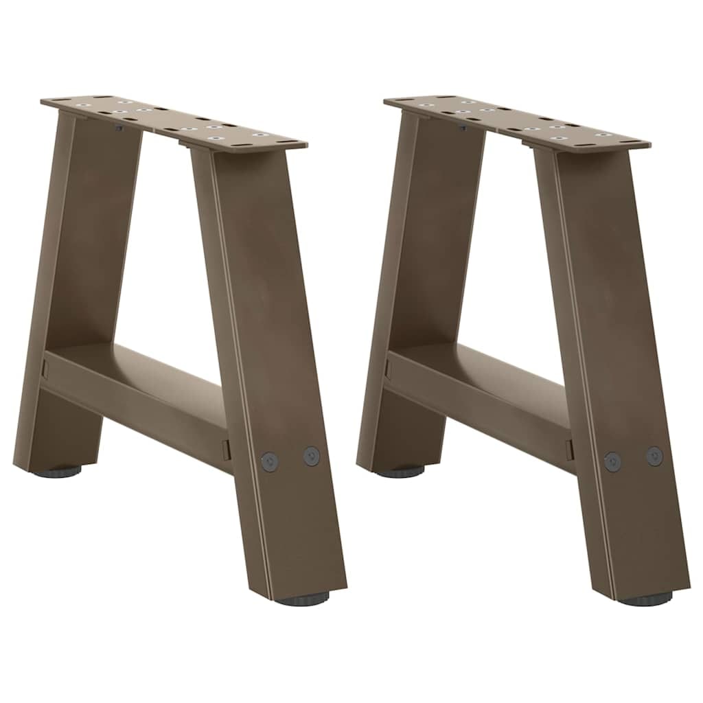 Pieds De Table Basse En Forme De A, 2 Pièces, 50 X (30 31) Cm, Acier