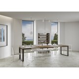 thumbnail of Tavolo allungabile 90x180/440 cm Tecno Evolution Noce telaio Antracite