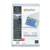 thumbnail of Exacompta - Réf. 5734E - 5 sachets de 20 pochettes perforées avec coins biseautés concues pour classeur Exactive réf 56034E - Format à classer A4