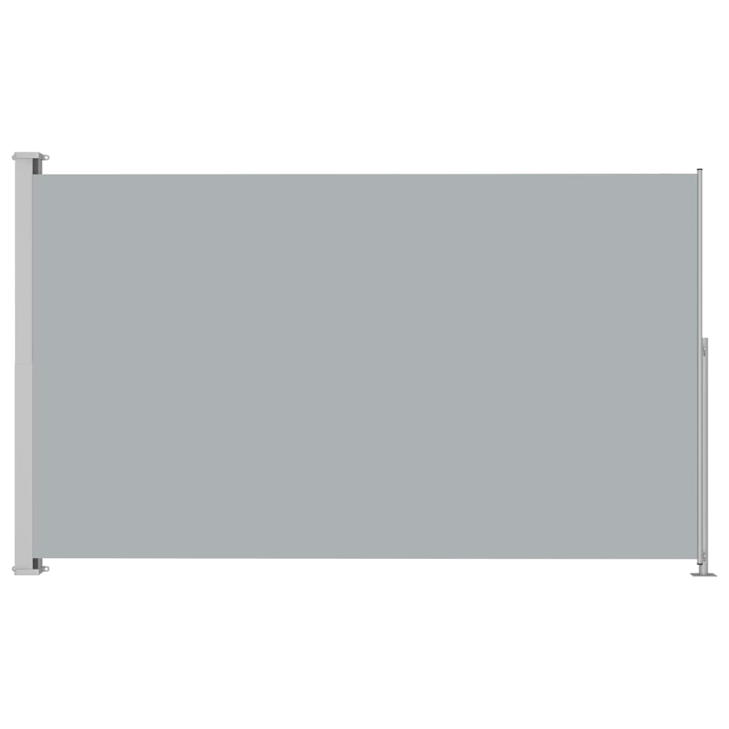 Auvent latéral rétractable de patio 220x300 cm Gris Modèle Zéphyr Luna Plus