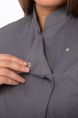 thumbnail of Chef Works® Damenkochjacke LANSING, Knöpfe, lite & Cool Vent™, Grau, Größe L